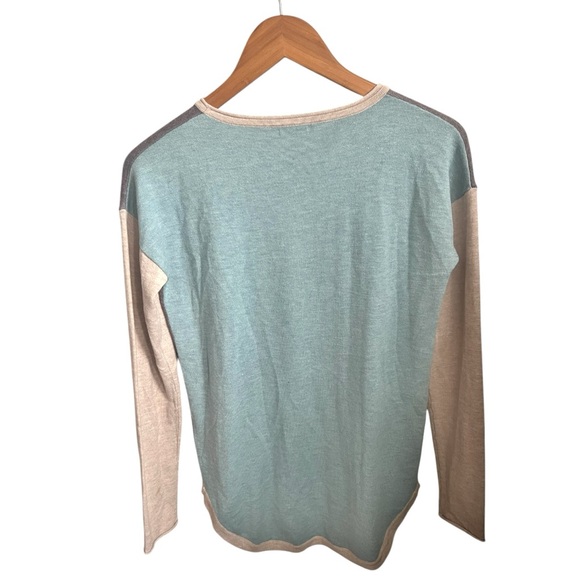Smartwool Shadow Pine Colorblock Sweater Wool Blend Knit Crew Neck Pullover XS - Picture 6 of 7